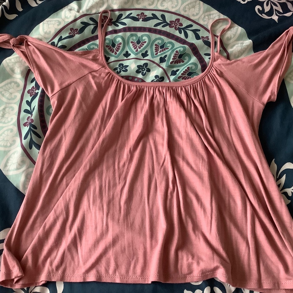 Mauve Off the Shoulder Top